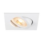 SLV New Tria 68 Spot Aluminium Blanc Carré | Diamètre 68mm - Convient pour 1x GU10 