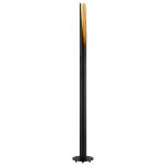 Eglo Lampadaires Salon Barbotto Acier Noir, Dorée 4.5W 345lm - 830 Blanc Chaud | Convient pour GU10