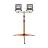 Ledvance Projecteur LED Projecteur de chantier Trépied Foncé Gris 2X50W 9000lm 120D - 840 Blanc Froid | IP65 - Symétrique