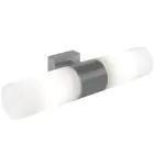 Nordlux Tangens Applique Murale Verre et Métal Gris | IP44 - Convient pour 2x E14