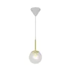 Nordlux Chisell 15 Suspension Luminaire Métal et Verre Laiton | Convient pour E14